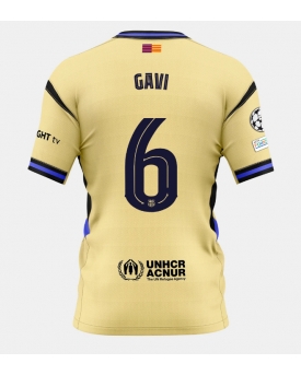 Barcelona Paez Gavi #6 Maglia Gara Trasferta Repliche 2025-26 Maniche Corte